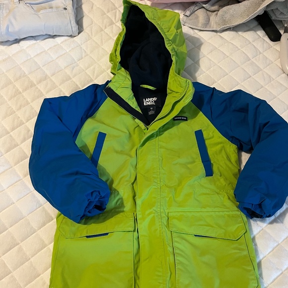 Boys Lands End Ski Jacket Size 8 - Picture 3 of 5